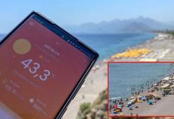 Antalya'da yüksek sıcaklık nedeniyle sahile ilgi düştü