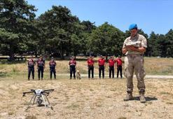Uludağ'da piknikçiler, dron ve iz takip köpeği 'Makbuz' ile denetleniyor