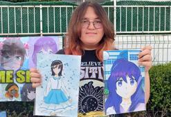 Anime karakterlerine hayat veren Ada Nur, resimlerini sergiledi