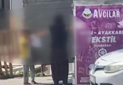 Avcılar'da kumbaradan giysi hırsızlığı kamerada