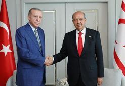 Cumhurbaşkanı Erdoğan, KKTC Cumhurbaşkanı Tatar ile görüştü