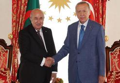 Cumhurbaşkanı Erdoğan, Cezayir Cumhurbaşkanı Tebbun’u kabul etti