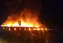 Bursa’da plastik fabrikasında yangın