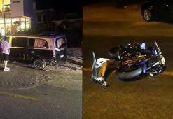 Bodrum'da minibüse çarpan motosikletin sürücüsü öldü