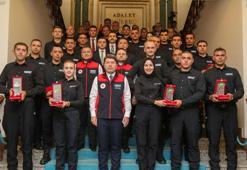 Bakan Tunç, deprem, yangın ve sel afetlerinde görev alan CEKUT ekiplerini kabul etti