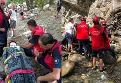 Kanyonda kayalıktan düşen yabancı turist yaralandı
