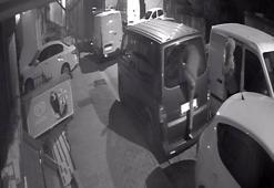 Kağıthane’de minibüsten 120 bin liralık hırsızlık kamerada