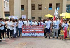 Mersin'de sağlık çalışanları iş bıraktı