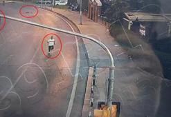 Kadıköy Bostancı'da bisikletliye çarpan sürücünün kaçış anı