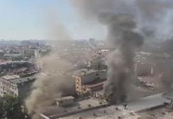 Bayrampaşa'da iş merkezinde yangın çıktı: 9 kişi kurtarıldı