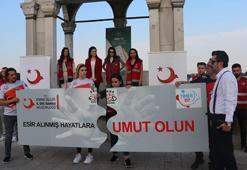 Meriç Köprüsü'nde motosiklet tutkunlarından 'İnsan Ticareti ile Mücadele' farkındalığı