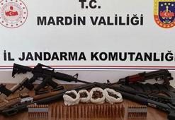 Mardin’de iki evde silah ve fişek ele geçirildi