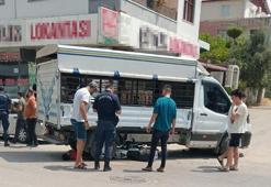 Kamyonete çarpan motosikletin sürücüsü öldü