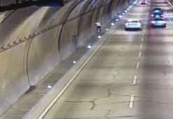 Şişli'de tüneldeki yayanın ölüm anı kamerada