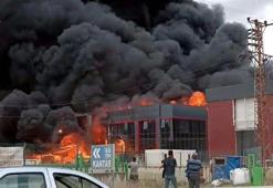 Tekirdağ'daki fabrika yangını 9 saatte söndürüldü