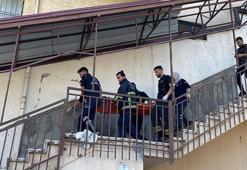 Boşaltılan binada asansör halatını sökerken 8'inci kattan boşluğa düştü