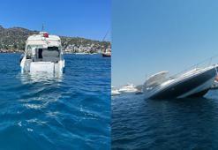 Bodrum'da 11 metrelik motoryat battı