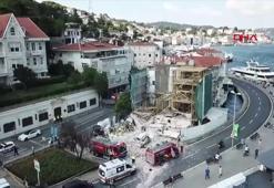 Kuruçeşme'de çökme; itfaiye 1 kişiyi arıyor