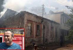 Bir tarihi ev daha yandı, muhtar tepki gösterdi: Artık oturup ağlayacağız
