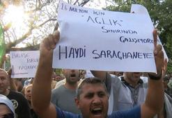 İBB'ye bağlı Ağaç A.Ş. çalışanlarının eylemi sürüyor