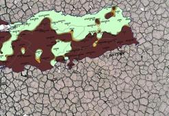 Temmuz haritası, 'şiddetli kuraklık' tehlikesini ortaya koydu