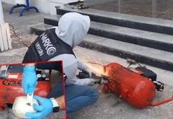 Kargoyla gelen kompresör makinesi görünümlü hava tüpünden uyuşturucu çıktı