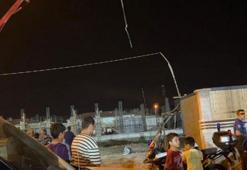 Beton pompasının hortumunun çarptığı işçi, birinci kattan düştü