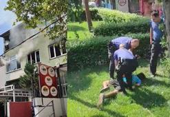 Amcasının evini ateşe verdi