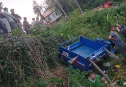 Zonguldak'ta 'patpat' tarlaya devrildi: 13 yaralı