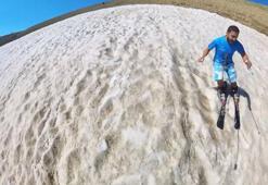 Ağustos ayında karda kayak