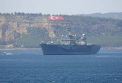 ABD savaş gemisi USS Mount Whitney, Çanakkale Boğazı'ndan geçti