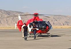 Şırnak'ta 57 yaşındaki hasta, ambulans helikopterle Diyarbakır'a sevk edildi