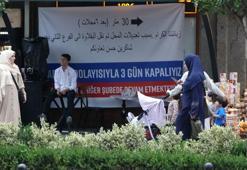 'Fahiş fiyat' mührüne 'tadilattayız' afişli kamuflaj