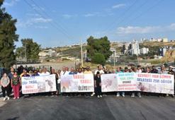 İzmir'de 'çöp tesisi' eylemi