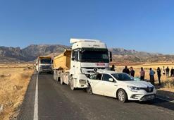 Silopi'de hafriyat kamyonunun çarptığı otomobildeki 1 kişi öldü, 2 kişi yaralandı