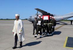 Şehit uzman çavuşun cenazesi, Samsun'a getirildi