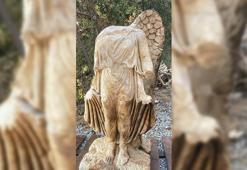 Alanya'da 1800 yıllık Zafer Tanrıçası heykeli bulundu