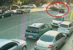 Diyarbakır'da 4 kişinin yaralandığı kaza kamerada