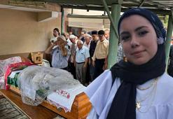 Derede boğulan Rümeysa, son yolculuğuna gelinlikle uğurlandı