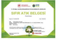 Sürdürülebilirlik çalışmaları kapsamında İGÜ’ye ‘Sıfır Atık Belgesi’ verildi