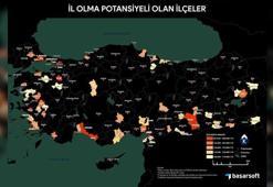 'Konuşan' haritalar, il potansiyeli yüksek 67 ilçeyi belirledi