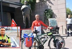 Şehit polis Fethi Sekin için 1570 kilometrelik anma turuna çıktı