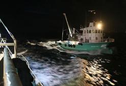 Samsunlu balıkçılar törenin ardından denize açıldı