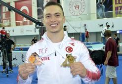 Milli cimnastikçi Ahmet Önder'den altın madalya