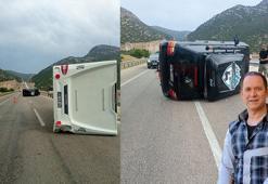 Sanatçı Sümer Ezgü, aracıyla kaza yaptı