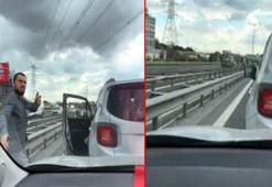 Arnavutköy'de psikiyatrist trafikte sıkıştırıldığı anları sosyal medyada paylaştı