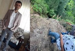 Bacağından bıçaklanıp uçuruma atıldı