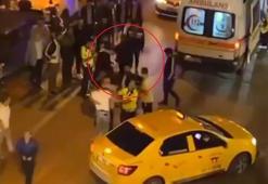 Kazada yaralanan kadına tekme atıp kaçtı; o anlar kamerada