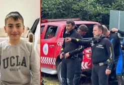 Dalgıçlar, kayıp Emirhan için gölette arama yapıyor