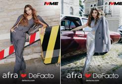 Afra Saraçoğlu, DeFacto’nun yeni koleksiyonu için kamera karşısına geçti